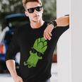 かわいいアスパラガス フルーツリラクシング レイジーアスパラガス 長袖Tシャツ 彼への贈り物