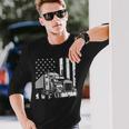 アメリカントラック フラッグusaアメリカトラッカー 長袖Tシャツ 彼への贈り物