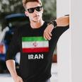 イラン国旗tシャツ 長袖Tシャツ 彼への贈り物