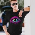 ウィアードコアアイボールドリームコアエステティックグランジエッジィトリッピー 長袖Tシャツ 彼への贈り物