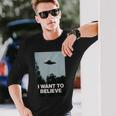エイリアンufoアパレル「I Want To Believe」 長袖Tシャツ 彼への贈り物