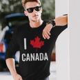 カナダ お土産 I Love Canada 長袖Tシャツ 彼への贈り物