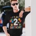 キッズ キッズ 2 歳の誕生日シャツ 男の子 幼児 2 人 2 歳の誕生日 長袖Tシャツ 彼への贈り物