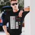 クールなエレベーターボタンアートメンズレディースリフトハロウィンコスチューム 長袖Tシャツ 彼への贈り物