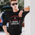 ゲーム用引用句「A Kent Never Gives Up」ヘッドセット パーソナライズ 長袖Tシャツ 彼への贈り物