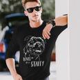 スタッフォードシャー・ブル・テリア 愛されるスタッフィー・ドッグのことわざ 長袖Tシャツ 彼への贈り物