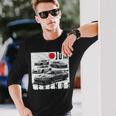 ディストレス Jdm レジェンズ レースカー 国旗 日本製 長袖tシャツ 長袖Tシャツ 彼への贈り物