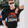 ディストレス Jdm レジェンド ドリフト レース レッドカー 東京スカイライン ギフト 長袖tシャツ 長袖Tシャツ 彼への贈り物