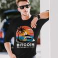 ビットコイン退職プラン Btc暗号取引 暗号通貨 長袖Tシャツ 彼への贈り物