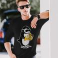 フレンチホルン奏者 ペンギン好き 音楽 フレンチホルン 長袖Tシャツ 彼への贈り物
