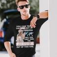 ペルージャシティのクールな少女 誇り高きペルージャガール 長袖Tシャツ 彼への贈り物
