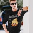 ヤドカリの解剖学 面白い カワイイ ヤドカリ チビ 長袖Tシャツ 彼への贈り物