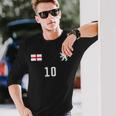 レトロなイングランド サッカー 長袖Tシャツ 彼への贈り物