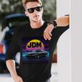 ヴェイパーウェーブ レトロ サンセット Jdm レジェンドカー 日本国内市場 長袖tシャツ 長袖Tシャツ 彼への贈り物