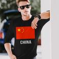 中国国旗シャツ 長袖Tシャツ 彼への贈り物