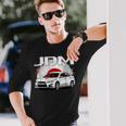 日の丸ラリーカー。日本国内市場の車。 Jdm 長袖Tシャツ 彼への贈り物