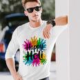 Bura Na Mano Holi Hai India Hindu Colors Happy Holi Festival 長袖Tシャツ 彼への贈り物