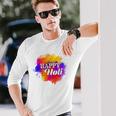 Colormear Happy Holi 長袖Tシャツ 彼への贈り物