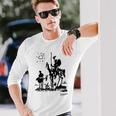 Don Quixote アートワーク 長袖tシャツ 長袖Tシャツ 彼への贈り物