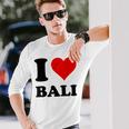I Love Bali 長袖Tシャツ 彼への贈り物