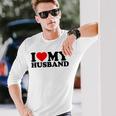 I Love My Husband I Heart My Husbandalentines Day 長袖Tシャツ 彼への贈り物