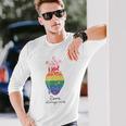 Love Wins Always Lgbt Lgbtq レインボープライド月間サポート 長袖Tシャツ 彼への贈り物