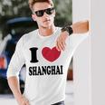 I Lovehanghai アイ・ラブ・シャンハイ 長袖Tシャツ 彼への贈り物