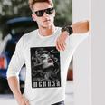 Medusa Backprint 女神の蛇 ギリシャ神話 バックプリント メデューサ 長袖tシャツ 長袖Tシャツ 彼への贈り物