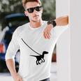 Raptor Velociraptor On A Leash Dino Cool Graphic Tank Top Long Sleeve T-Shirt Gifts for Him