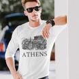 アテネギリシャ-ギリシャのお土産-アテネ 長袖Tシャツ 彼への贈り物