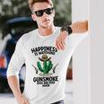 ガンスモークを何度も見るロングブランチサルーン 長袖Tシャツ 彼への贈り物
