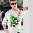 ザ・スーパーマリオギャラクシー・ムービー Action Yoshi 長袖Tシャツ 彼への贈り物