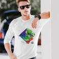ザ・スーパーマリオギャラクシー・ムービーyoshi In Action 長袖Tシャツ 彼への贈り物