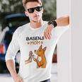 バセンジーママ犬愛好家 長袖Tシャツ 彼への贈り物