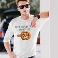 ピザ ナポレターナ イタリア ピザ ナポリタン マルゲリータ 長袖Tシャツ 彼への贈り物
