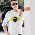 ブラジルの国旗ブラジル 長袖Tシャツ 彼への贈り物