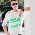 息子の男のための最高の息子の誕生日プレゼント Beston I Know On Earth 長袖Tシャツ 彼への贈り物