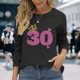 30歳の誕生日 王冠 30歳 誕生日 長袖Tシャツ 彼女への贈り物
