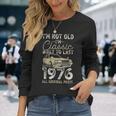 50 歳の誕生日、1976 年以来、クラシックカー、50 歳 長袖Tシャツ 彼女への贈り物