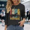 60 歳の誕生日バイカーギフトtシャツ-ヴィンテージ1966バイク 長袖Tシャツ 彼女への贈り物