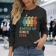 Amped Upince 1956 レトロ 誕生日 ギター 音楽 誕生年 長袖Tシャツ 彼女への贈り物
