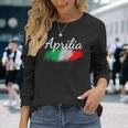 Aprilia イタリア 国旗 イタリア お土産 贈り物 お揃い イタリアン 長袖Tシャツ 彼女への贈り物