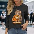 Baby Monkey Named Punchtay With Me パンチ メンズ レディース キッズ 男の子 長袖Tシャツ 彼女への贈り物