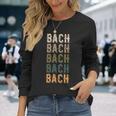 Bach パーソナライズ 同窓会 おそろい ファミリーネーム 長袖Tシャツ 彼女への贈り物