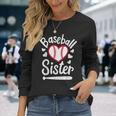 Baseballister At Heart プレイヤーズシスター、ベースボールシス 長袖Tシャツ 彼女への贈り物