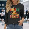 Berger Crew Hamburger Cheeseburger Fast Food Lovers 長袖Tシャツ 彼女への贈り物