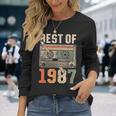 Best Of 1987 オールド・カセット 39歳の誕生日 レトロ 長袖Tシャツ 彼女への贈り物