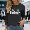 The Birdfather シャツ バードウォッチング ファニー ミーム バーダー ダディ 長袖Tシャツ 彼女への贈り物