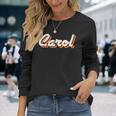 Carol アイデア レトロ ファーストネーム ヴィンテージ キャロル 長袖Tシャツ 彼女への贈り物