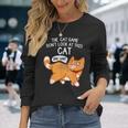 The Cat Game Don't Look At This Cat You Lost Kitten 長袖Tシャツ 彼女への贈り物